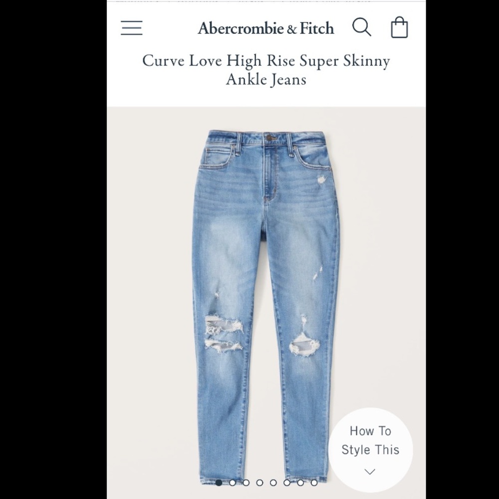 Curve Love High Rise Super Skinny Ankle Jeans 29L